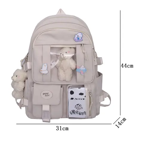 Japonais lycée filles sac à dos sacs d'école pour adolescentes Multi poches nouveau Kawaii sac à dos femmes Harajuku mignon Mochila