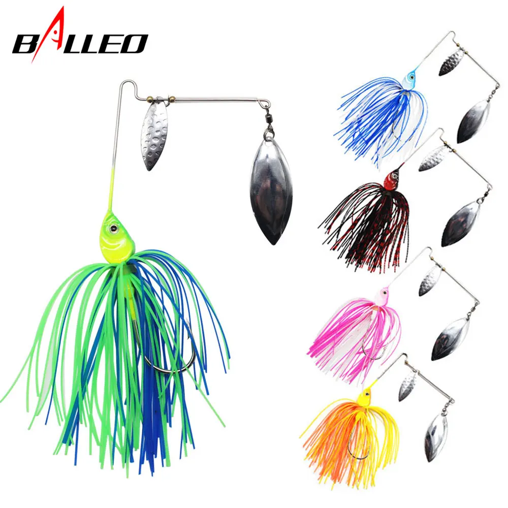 Balleo 1pc 17g Spinner Fishing lureBass CrankBait Bait Tackle Crank Hook Vissen Harde Spinner Lokken Spinnerbait Pike Bass Lure