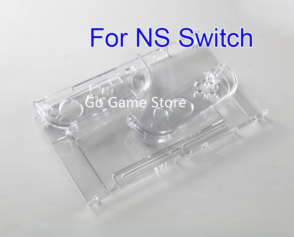 10sets for Nintend Switch NSClear Crystal Case Anti-Scratch 3-Part Design Protective Shell