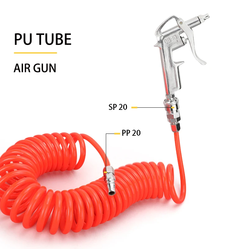 Kit Pistola Aire Compresor Con Manguera 16 Pies | Limpieza Profesional Para Taller