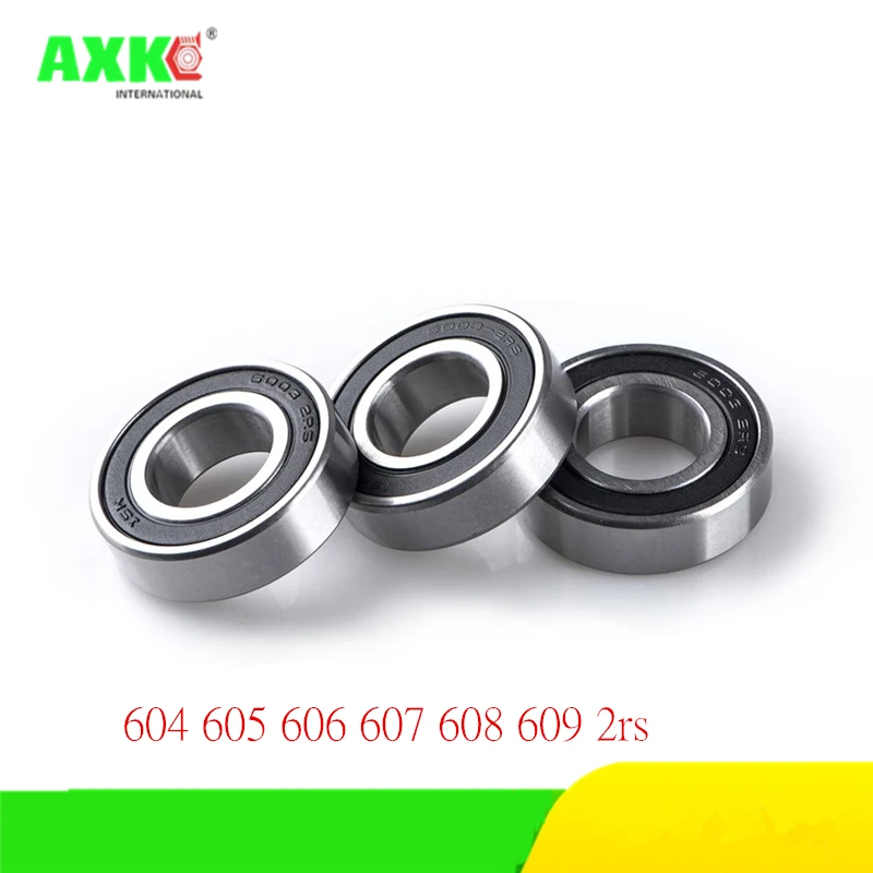 

1-10pcs 604 605 606 607 608 609 2rs Rs Rubber Sealed Deep Groove Ball Bearing Miniature Bearing