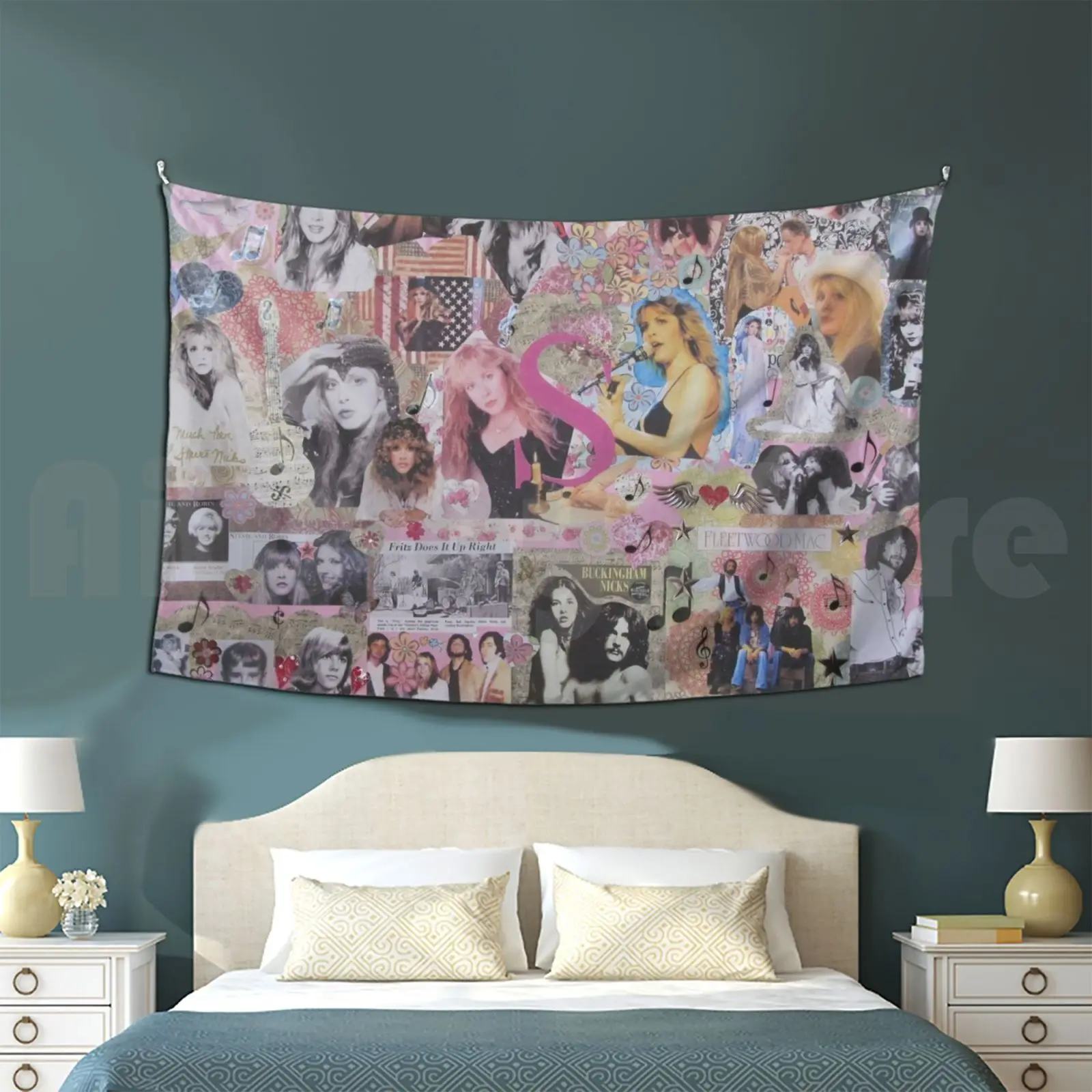 Stevie Nicks Years Collage Tapestry Living Room Bedroom Stevie Nicks Stevie Nicks Art All Art Art Genre Art Genres