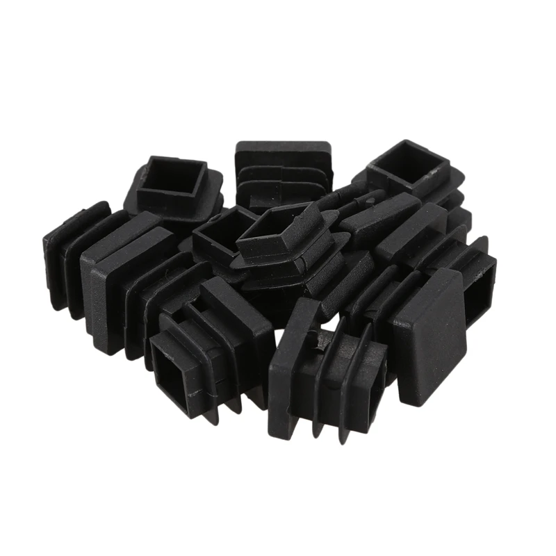 

12 Pcs 15mm x 15mm Plastic Square Caps Tube Pipe Inserts End Blanking Retail