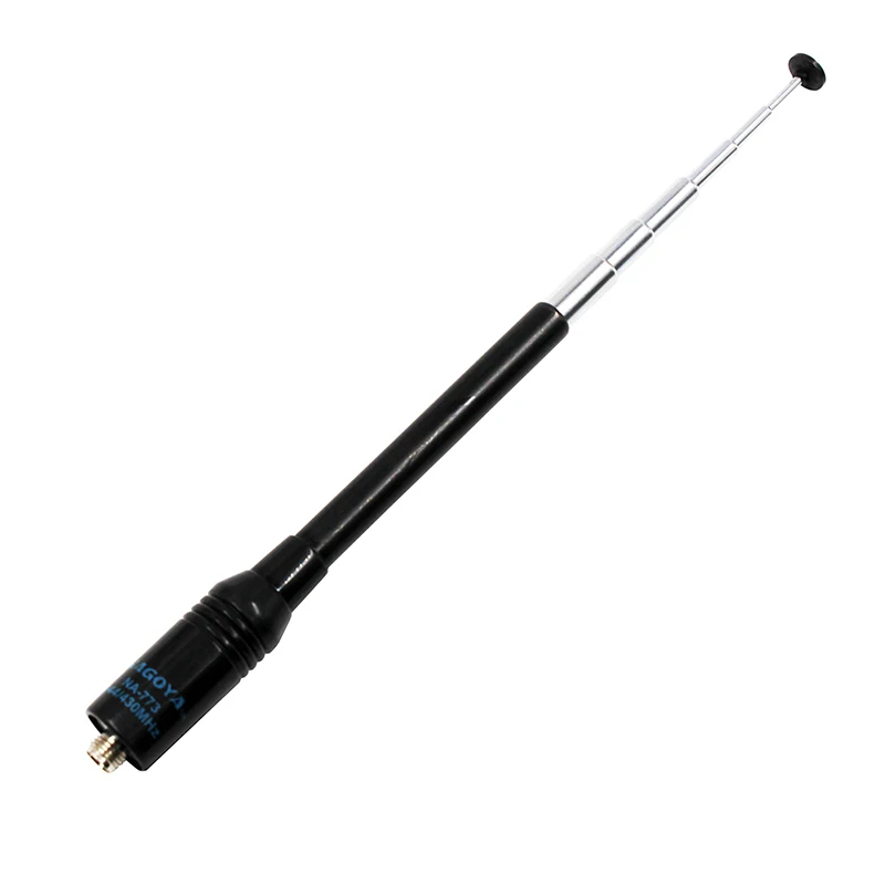 Nagoya-antena retráctil de doble banda para walkie-talkie, dispositivo de antena retráctil sma-hembra para BaoFeng NA-773 SMA-F UV-5R GT-3 H777 HYT