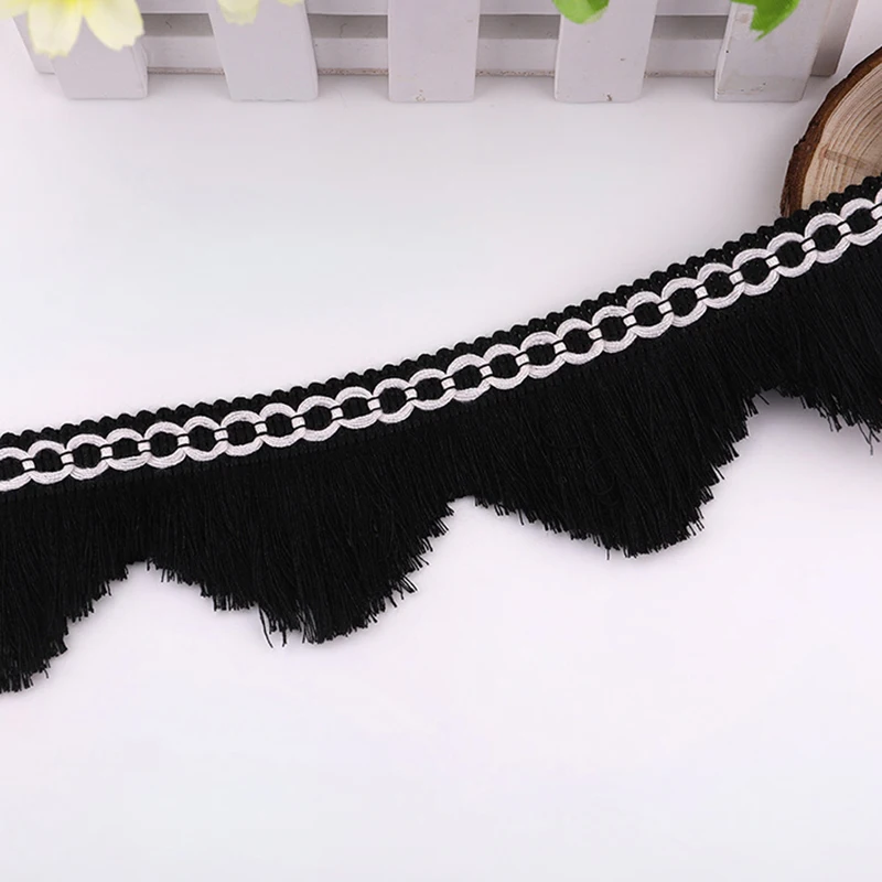 2yards 5cm Tassel Webbing Ribbon Fringe Lace Trim Ribbon Home Curtains Collar DIY Decoration Handmade Sewing Crafts Accessories