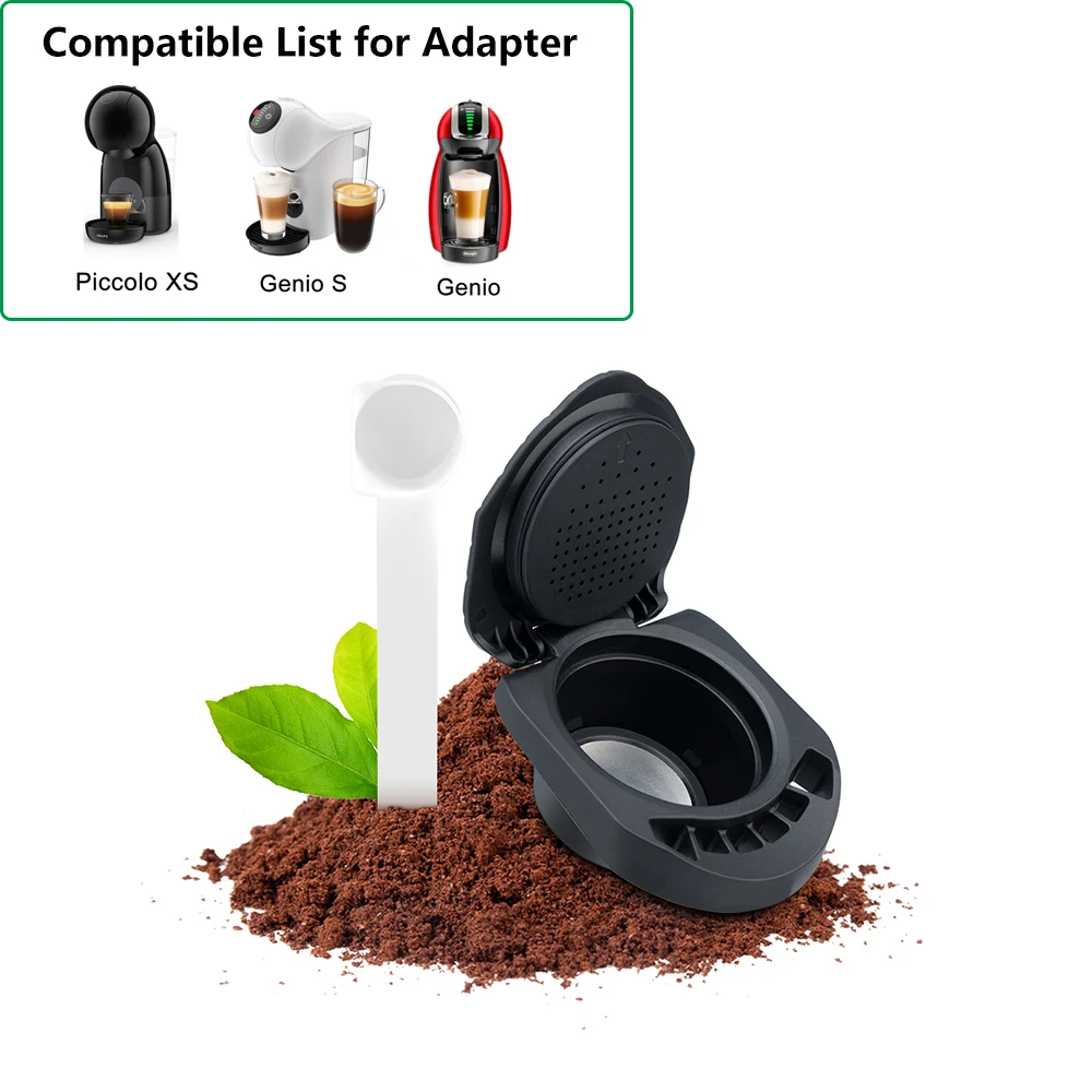 icafilas 3 Adapter For Dolce Gusto Maker With Original Nespresso Capsule Pods Transform Holder Piccolo & MINI ME