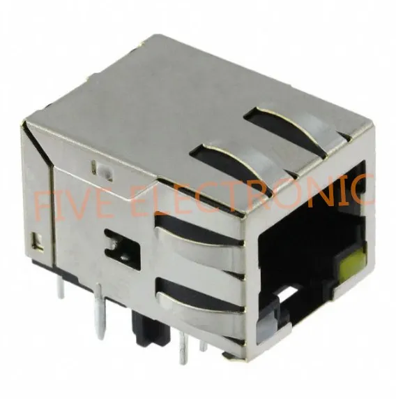 JP011821U 1 Port RJ45 Magjack Connector Through Hole 10/100 Base-TX, AutoMDIX JP011821UNL