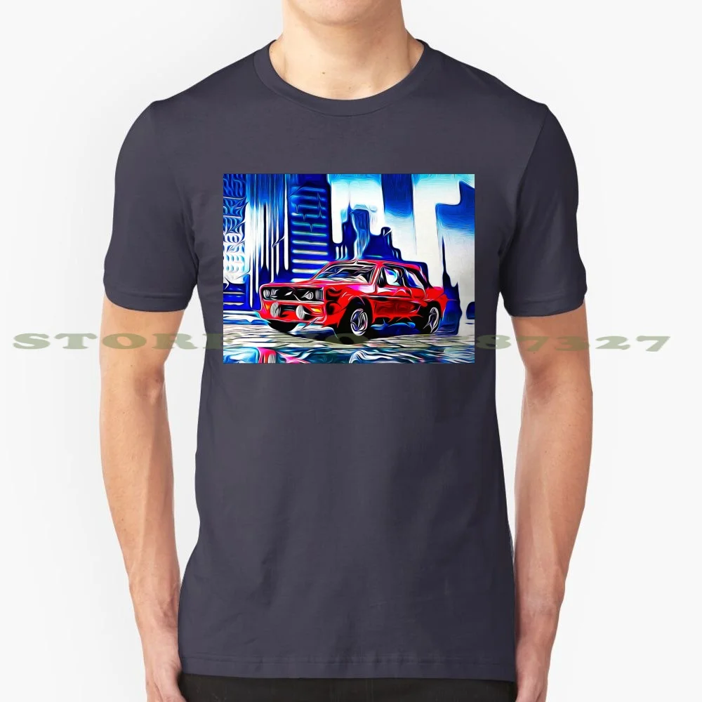 131 Abarth 100% Cotton T-Shirt Fiat Torino Turin 131 Automobile Rally Walter R ? Hrl Racing