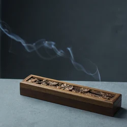 Mahogany recumbent incense burner sandalwood line incense burner red sour branch incense burner household tea ceremony aromather