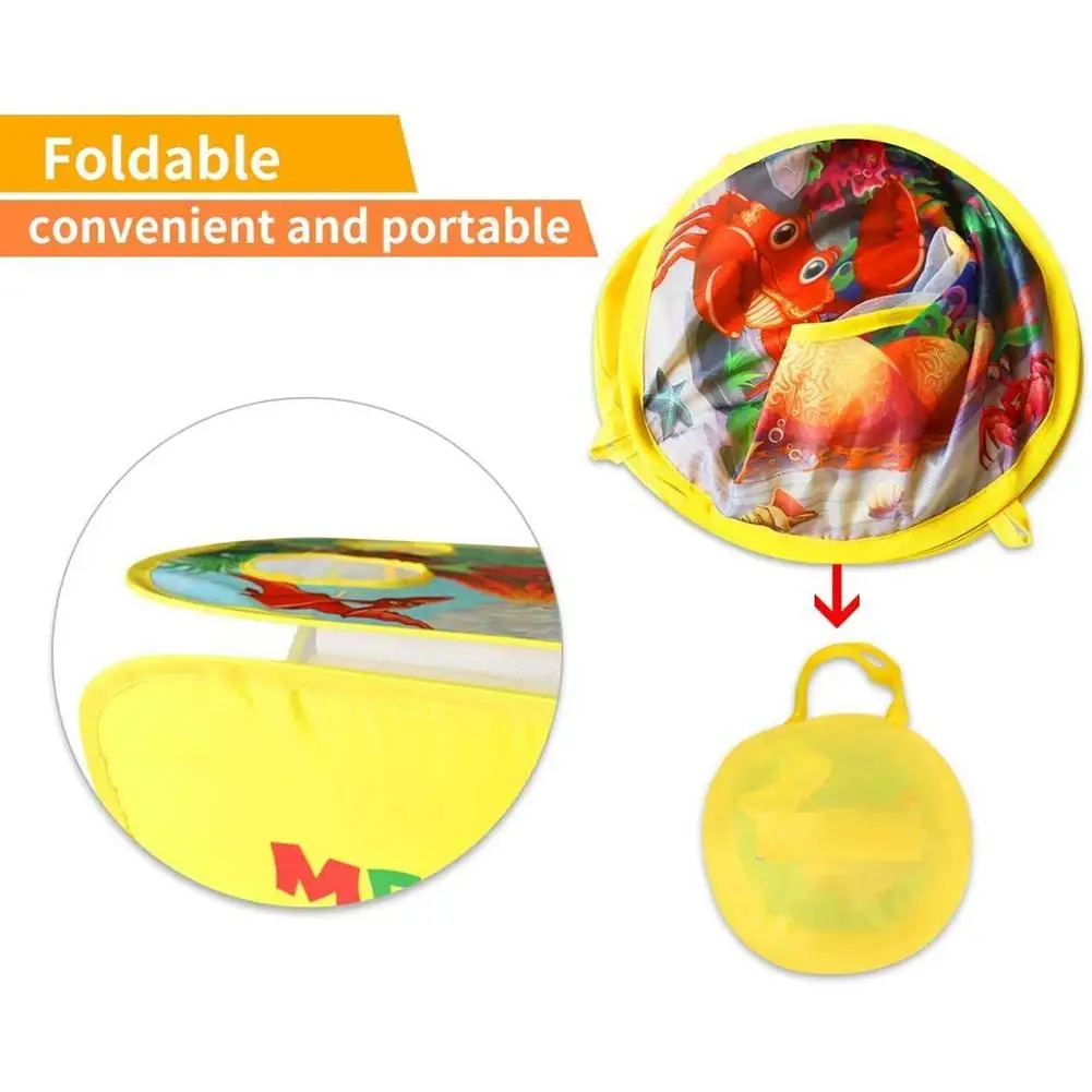 Bean Bag Toss Game For Kids Beach Outdoor Dart Board Game Toys Collapsible Double Sided Ocean Themed Kids Games Set Dropshipping