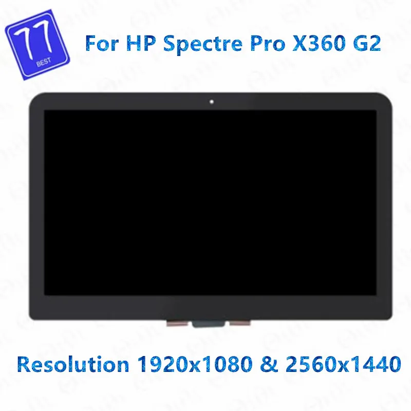 Original 13.3 polegada para hp spectre pro x360 g2 portátil digitador da tela de toque vidro + display lcd assembléia painel fhd & qhd