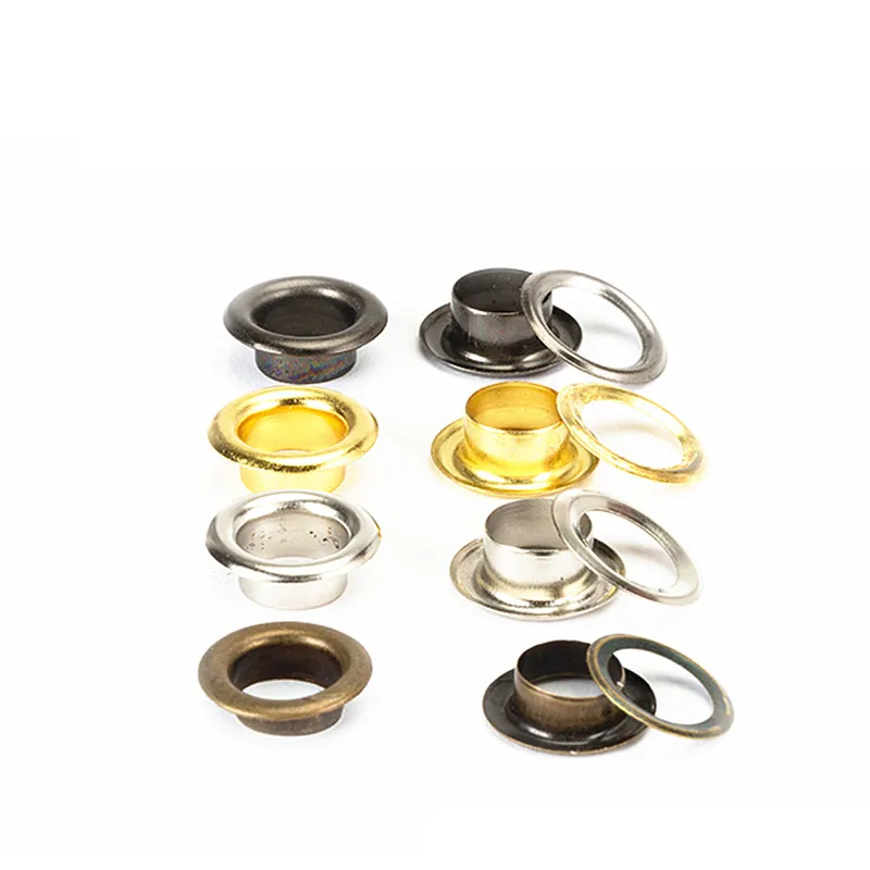 XUNZHE size 3.5mm -10mm 50pcs  Eye tool grommets rivets but buttonholes multicolored buckle laces eye metal hole eyelet tool