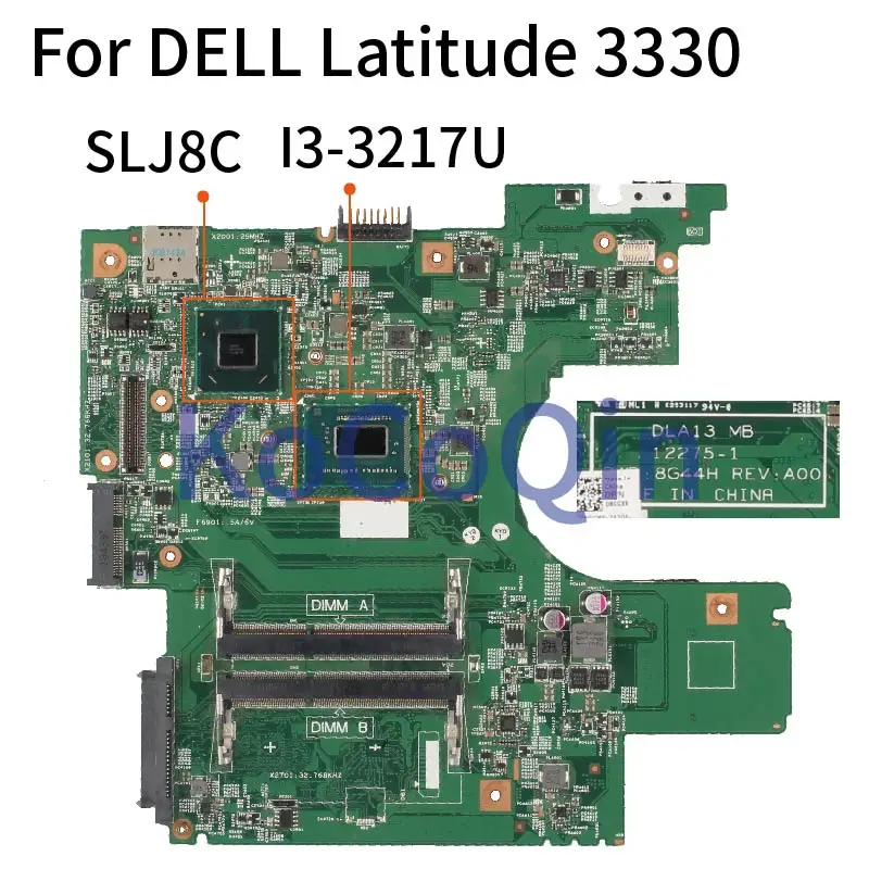 

Материнская плата для ноутбука DELL Latitude 3330 I3-3217U материнская плата для ноутбука 08GGXR DLA13 MB 12275-1 8G44H SR0N9 SLJ8C