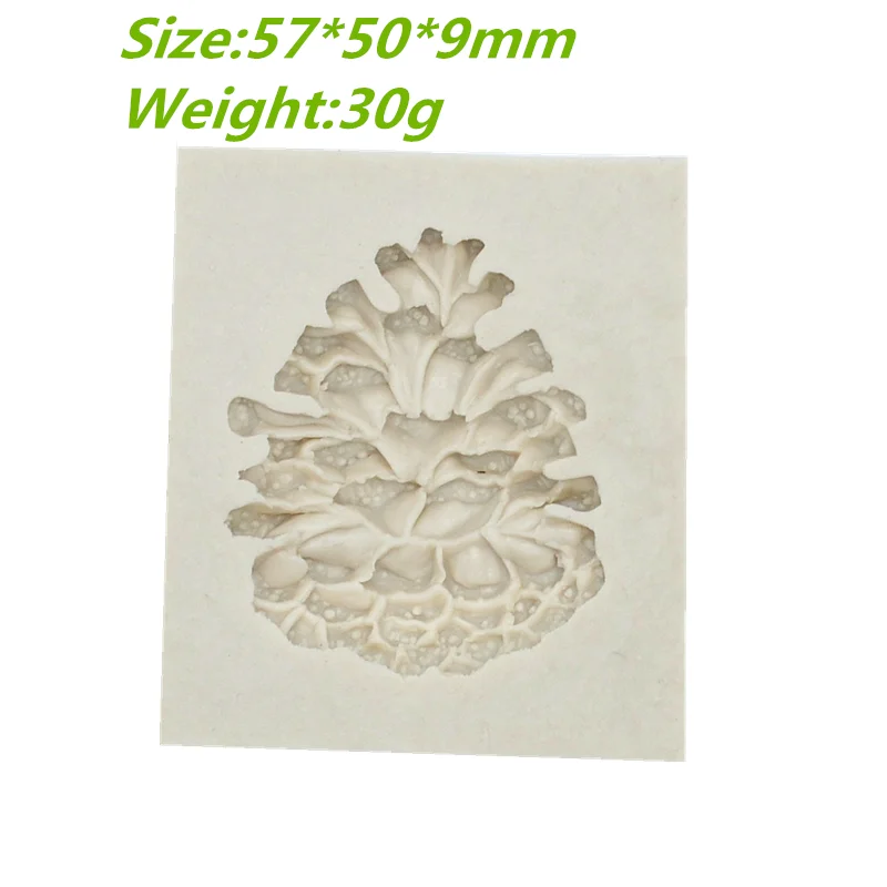 Silicone Mold Christmas Pine Cones Resin Kitchen Cake Baking Tool DIY Pastry Chocolate Fondant Moulds Dessert Lace Decoration