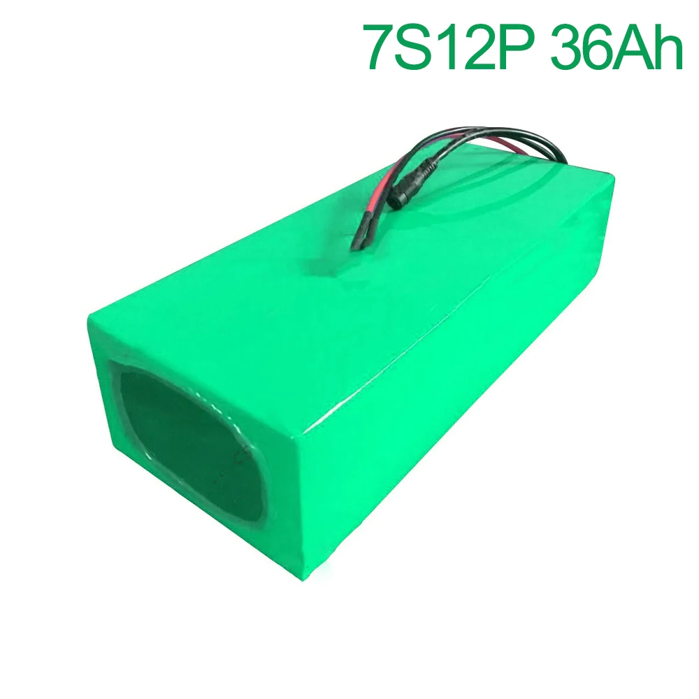 

24V 36Ah 25.9V 7S11P 18650 Li-ion Battery Pack E-Bike electric bicycle 230x135x70mm