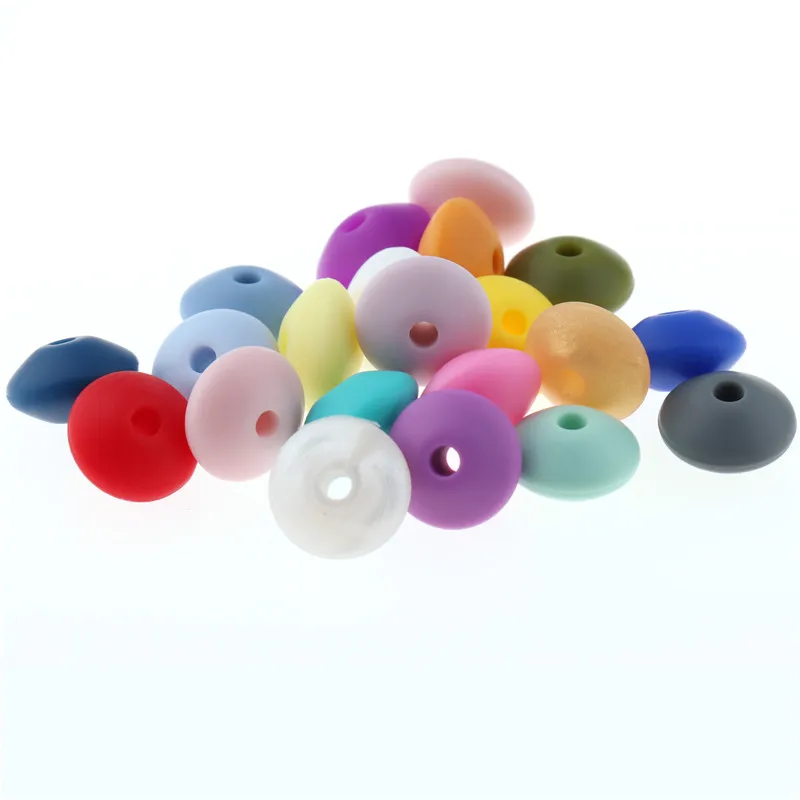 1000PCS silicone lentil beads12*7MM