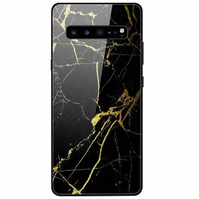For Samsung S10 Plus / S10 / S10E Case Luxury Tempered Glass Soft Bumper for Samsung Galaxy S10 S10Plus S 10 Hard Cover Cool