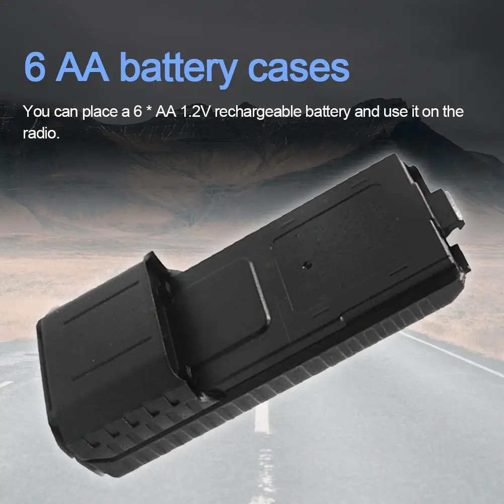 6 AA Battery Case Storage Box for Baofeng UV5R 5RA 5RB 5RA Plus BL5L Two Way Radio