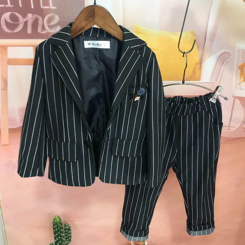 Flower Boys Formal White Jacket+Pants 2Pcs Mariage Clothing Set Enfant Kids Wedding Suit Children Gentleman Performance Dress