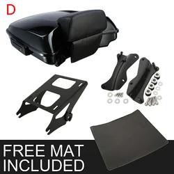 Motorcycle Razor Pack Trunk Backrest Rack For Harley Tour Pak Touring Road King Electra Glide Street Glide 2014-2024