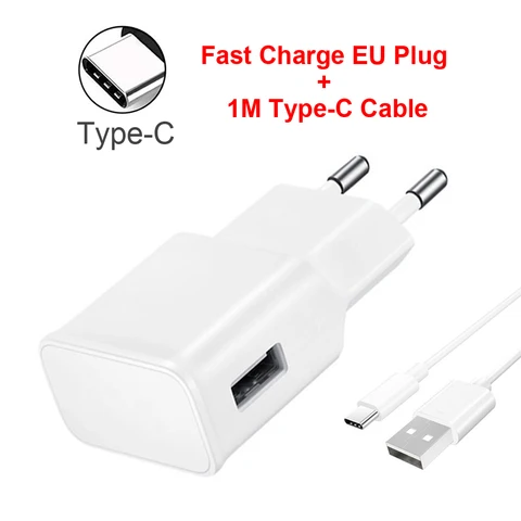 Адаптер для быстрой зарядки для Samsung 15 Вт AFC USB 3,0 Type C кабель для передачи данных для Galaxy S8 S9 S10 Note 8 9 10 A30 A50 A70 A90 A80