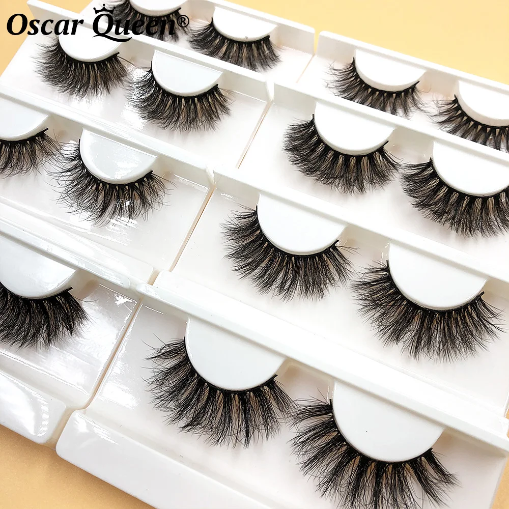 Wholesale Eyelashes 5/20/30/50 Pcs 3D Mink Lashes Natural Faux Mink False Eyelashes Messy Fake Eyelashes Makeup Eyelash In Bulk