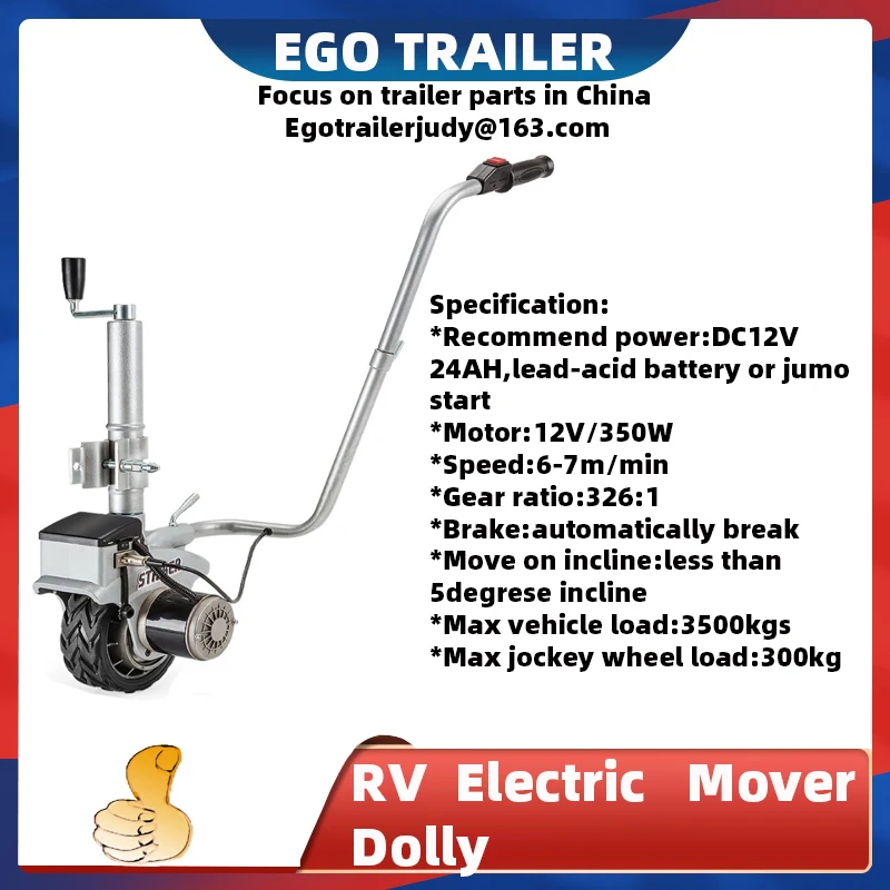 Ego-remolque eléctrico de 12V, autocaravana, barco, motorizado, Jack Mover Dolly