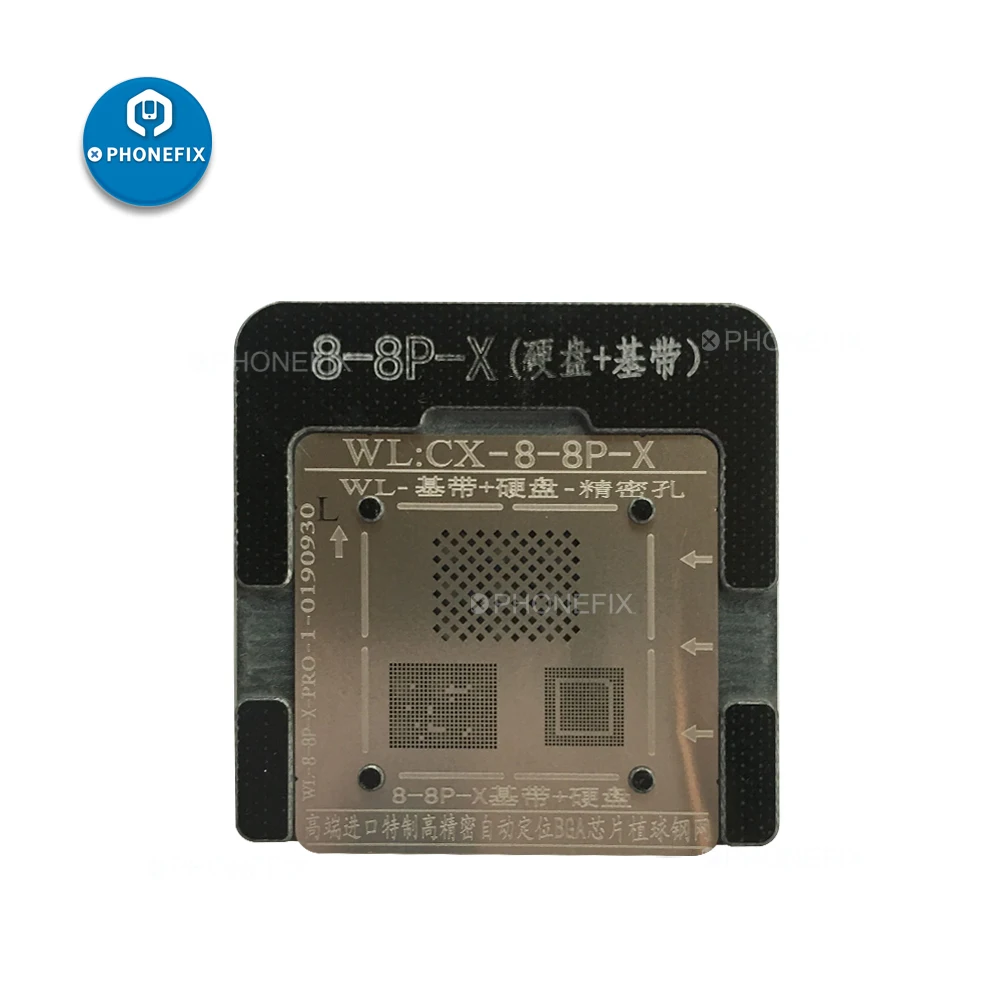 NAND Flash بغا الاستنسل rebيعادل مع قاعدة الألومنيوم المغناطيسي ، WL 0.1 مللي متر ، آيفون X 11 12 برو ماكس 13 14 ، عالية الجودة