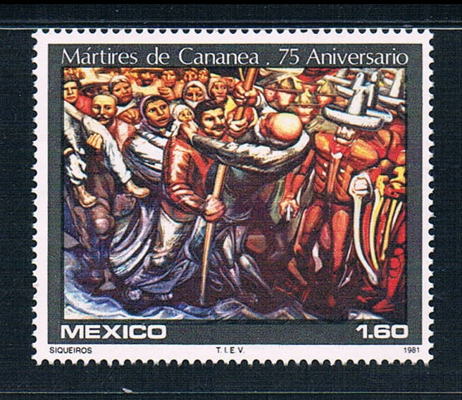 1Pcs/Set New Mexico Post Stamp 1981 Painting 75 Years of Cannonia Workers Strike Stamps MNH