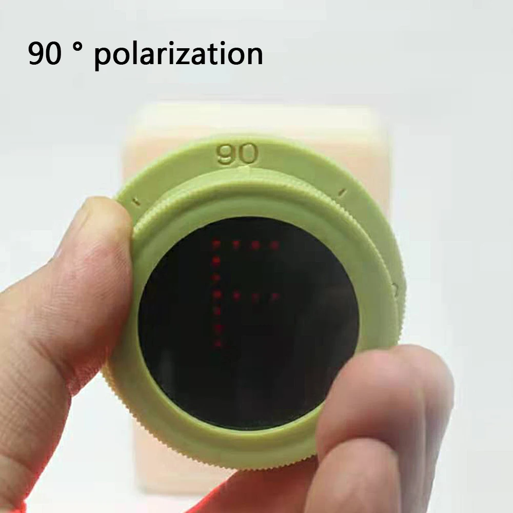 Dispositivo polarizador Experimental para la observación de polarización, instrumento óptico de demostración de enseñanza física de luz