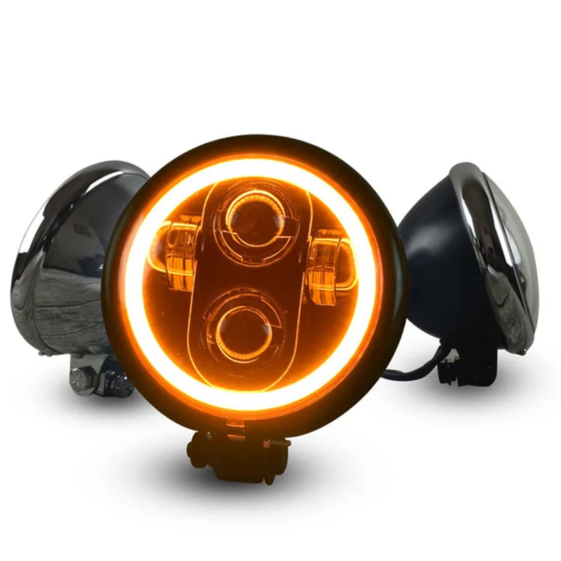 

883 Retro Motorcycle Modified LED Highlights 6 Inch Headlights Line type Driving Light Headlamp