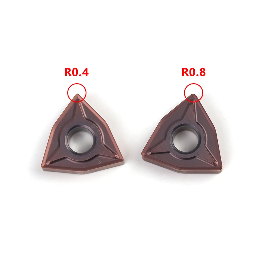 WNMG080408 EM WNMG080404-EM YBG205 CNC torno insertos herramientas de corte de carburo cementado cuchillas de torneado externo, para acero inoxidable