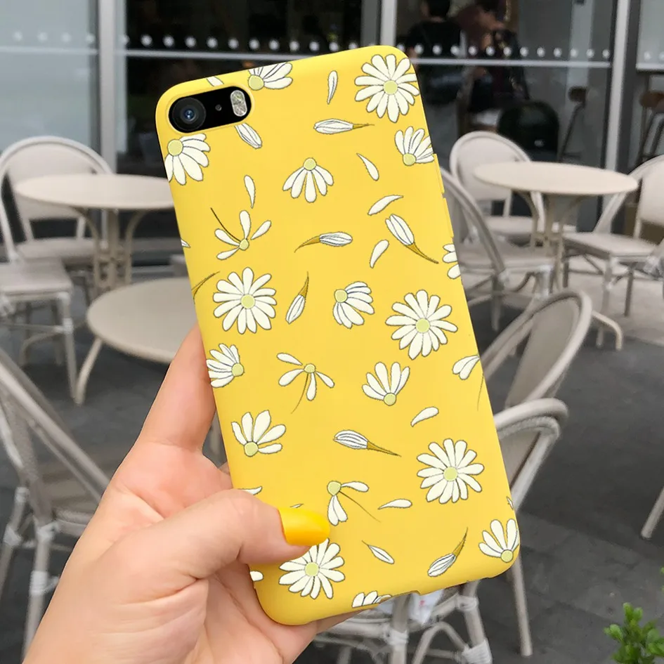 Capa macia fosca fosca para iphone 5, 5S, 6, 7, 8 plus, se 2020, moda