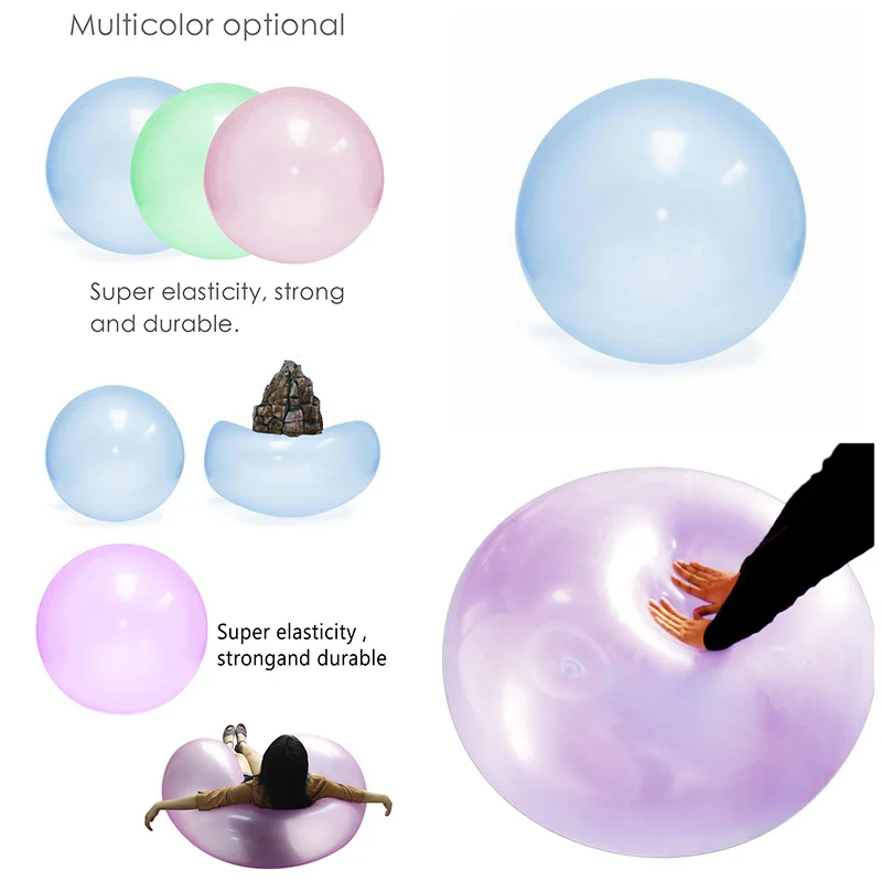 Baby Bubble Balls Soft Air Water Filled Balloons Blow Up For Children Summer Outdoor Games Bath Balloon Toys