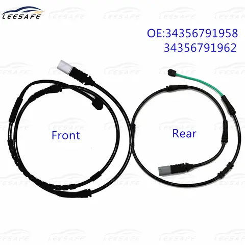 전면 + 후면 브레이크 패드 센서 34356791958 + 34356791962, BMW F10 F11 F12 F13 528I 535I 550I 640I 브레이크 인덕션 와이어