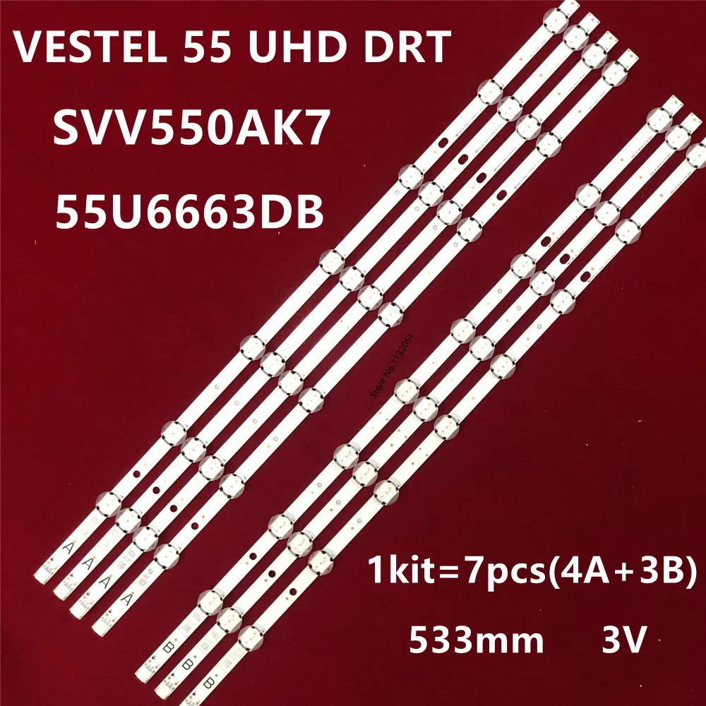 

Фонарь для подсветки 55PUS6031 55AO6USB 55AO4USB 55U5766DG 5U6763DG 55U6663DB 55FUB7060 svv550ak7 _ 7LED _ Тип A