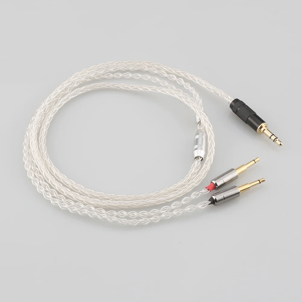 Audiocrast 8 cores Silver Plated Cable Headphone Upgrade Cable for Nighthawk/ Nightowl Oppo PM-1 PM-2