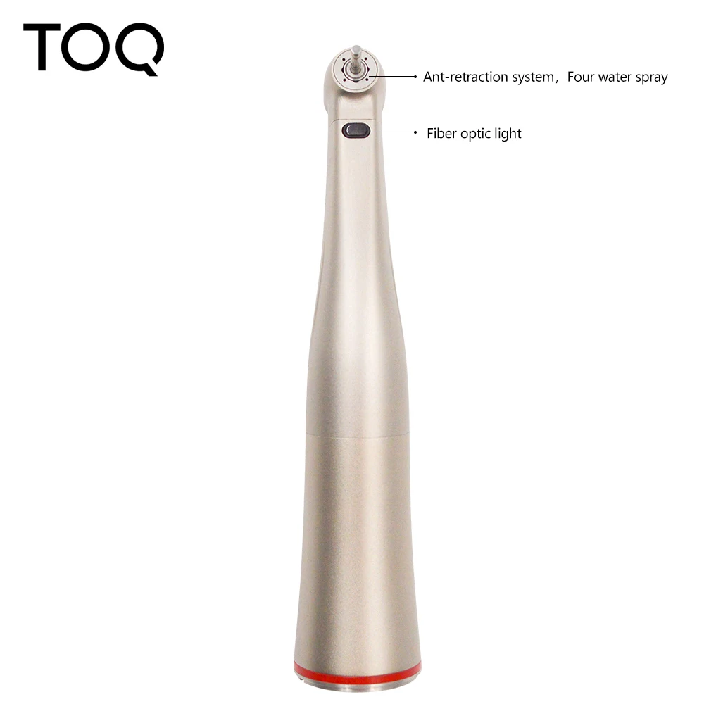 Dental 1:5 Increasing Contra Angle Low Speed Handpiece With Optic FiberDentistry Micromotor Tool