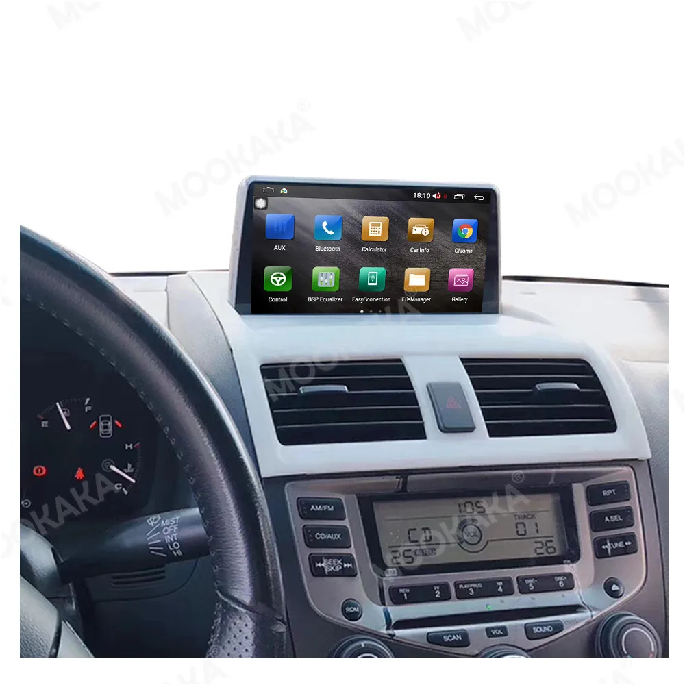 6+128G Android 13  Car Multimedia Player For Honda Accord 7 Diesel 2003+ Car GPS Navigation Headunit Radio Tape Recorder Stereo