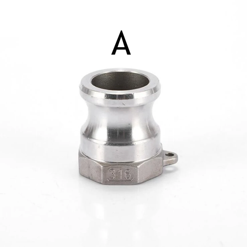 304 Stainless Steel Camlock Fitting A B C D E F DP DC Water Hose Pipe SS304 Quick Connector Release Coupling Plug End Cap