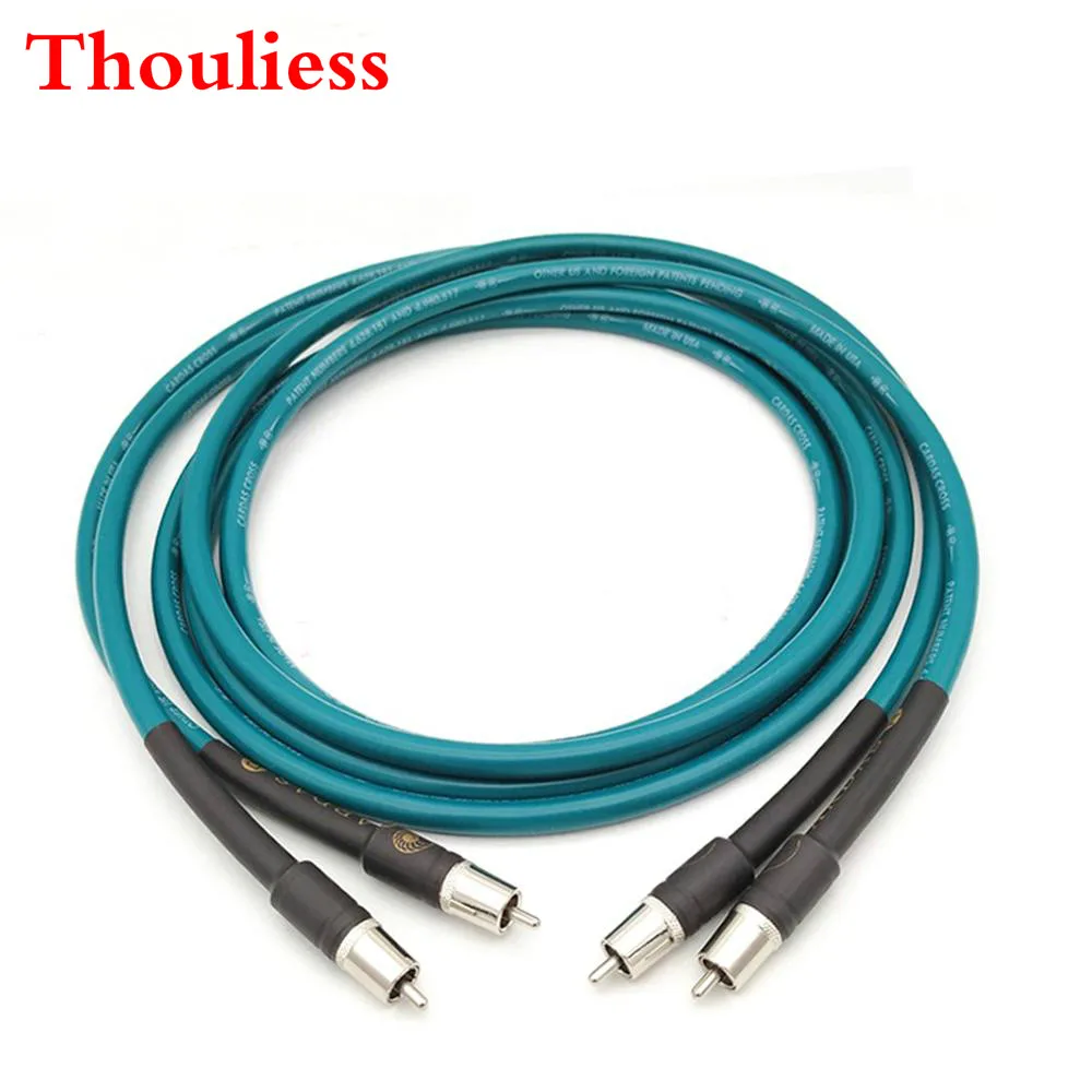 

Thouliess HIFI Cardas Rhodium Plated RCA Interconnect Cable RCA Socket Cardas Cross Audio Amplifier CD DVD Player Speaker Cable