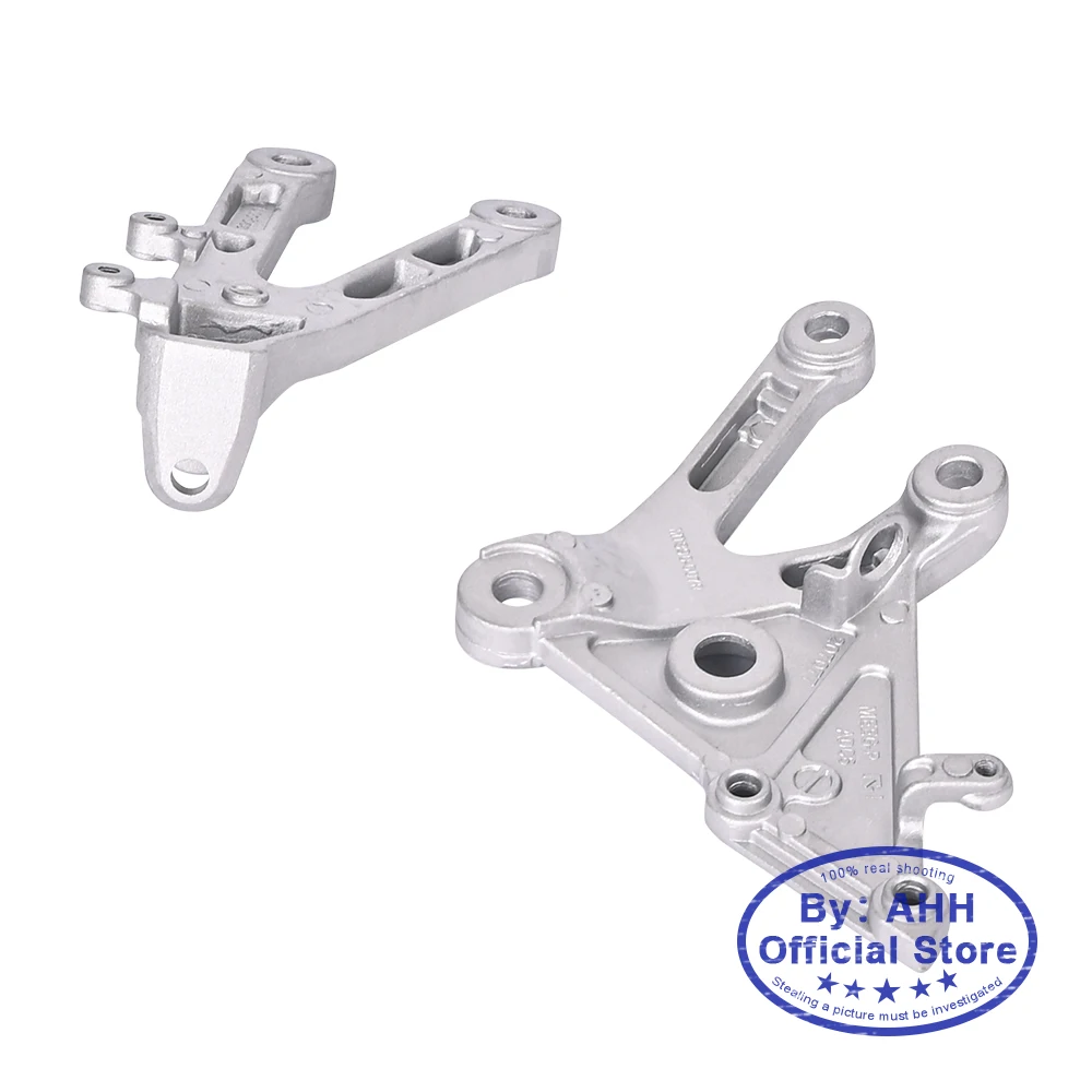 AHH Aluminium Alloy Front Footrests Bracket Kit Foot Rests Assembly For Honda CBR600 F5 2002 2003 2004 2005 2006 CBR600RR 02-06