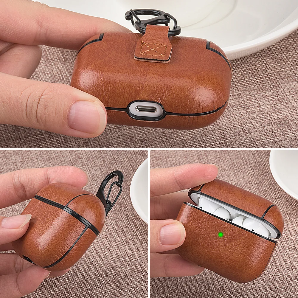 For Apple AirPods Pro 2 USB C Cover Leather Earphone Shockproof Case For AirPods 3 Pro 2 1 Headphone Charging Box pro 2nd Funda