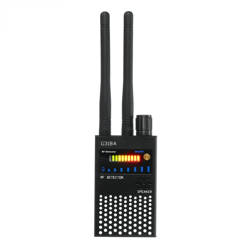 G-318A Dual Antenna RF Signal Detector For Mini Camera Eavesdropping Wireless Audio Bug GPS GSM Device Finder Anti-Spy Scanner