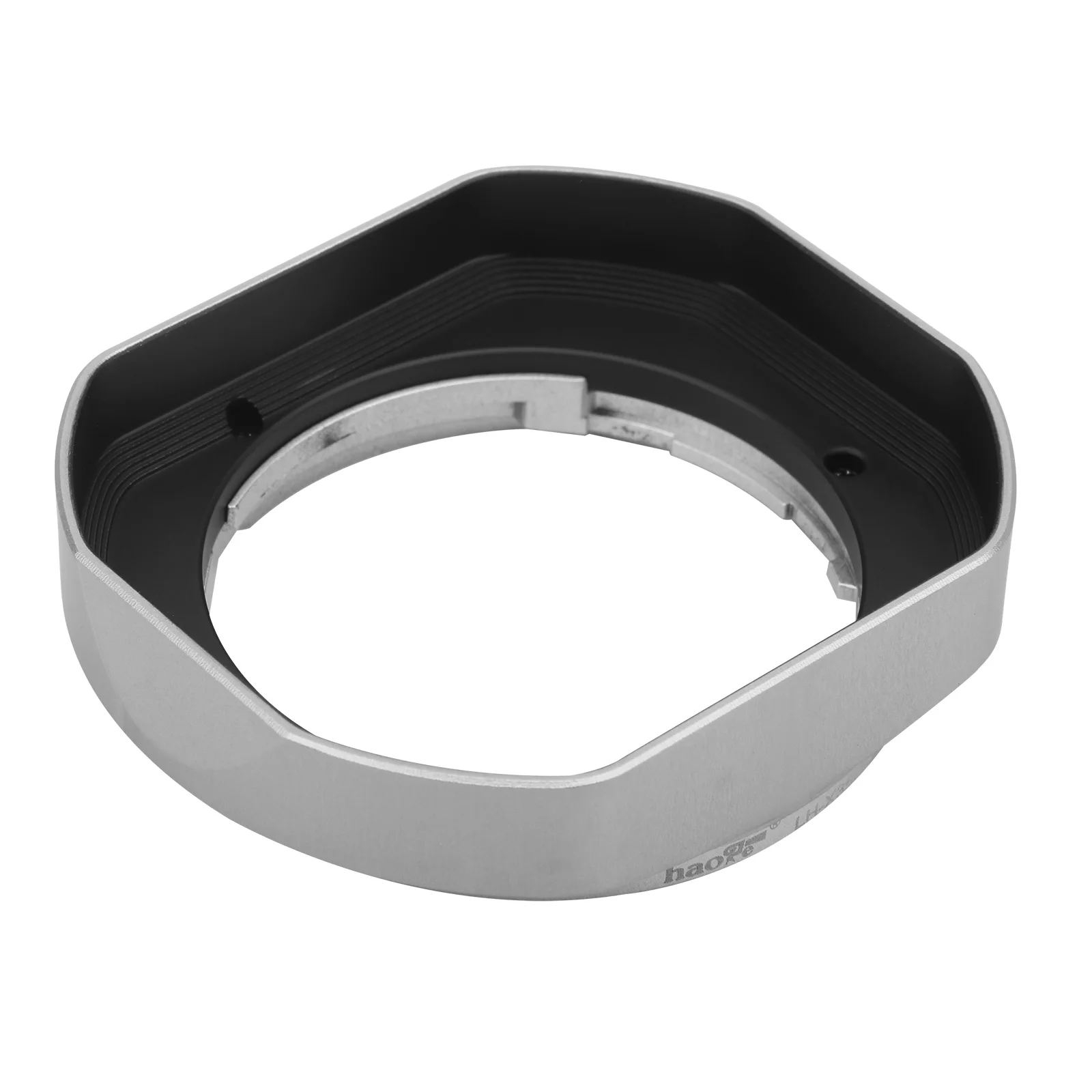 Il LH-X35NS con Cap-X35NS cappuccio in metallo Kit argento quadrato paraluce in metallo è progettato per obiettivo Fujifilm XC 35mm F2