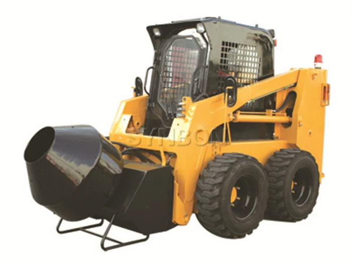 Hydraulic Motor SY45 700kg 4 Wheel  Loading Mini Skid Steer Backhoe Loader