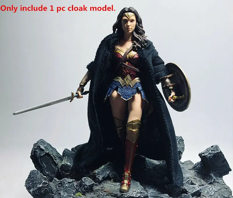 

1/12 Scale Soldier Accessories Action Figure Cloak Model for 6" Female Body