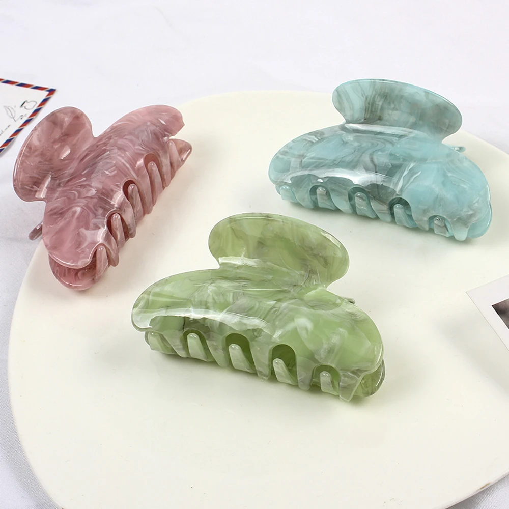 Picture: New Acrylic Hair Clip Claw Clip Elegant Colorful Hair Clips for Women Hair Claw Hairpin Girl Claw Clip Hairclip Hair Accessories