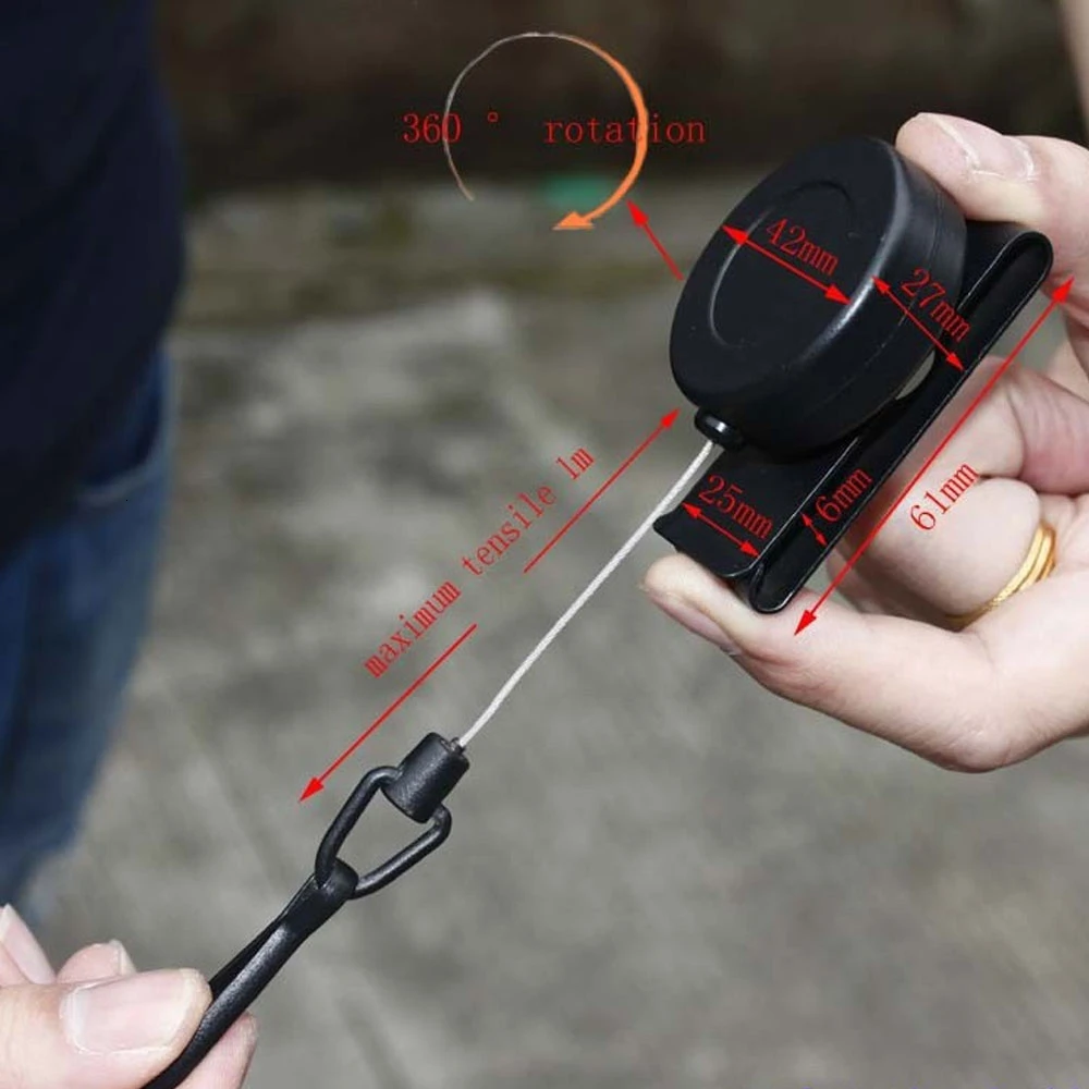 Soft Steel Retractable Rotary Pistol Sling Special Safety Rope Revolver Holster Tactical Hunting Accessories - Image 3