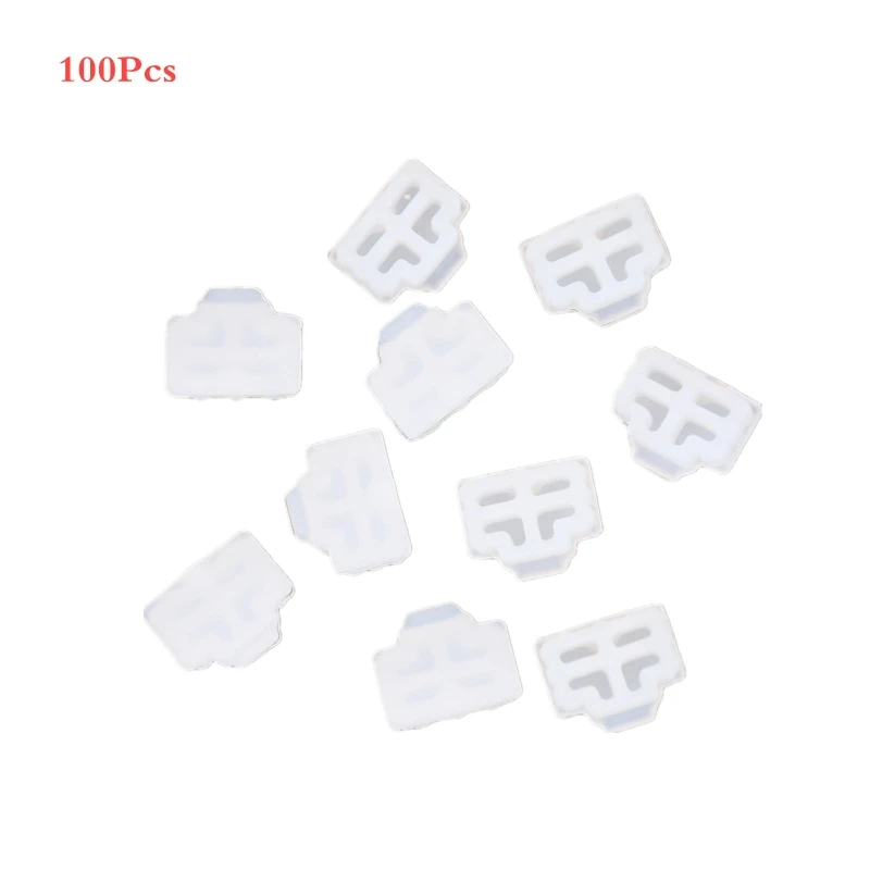 H4GA 100 Buah/Lot Ethernet Hub Port RJ45 Anti Debu Penutup Topi Pelindung Plug RJ45 Debu Plug untuk Laptop/Komputer/Router RJ45